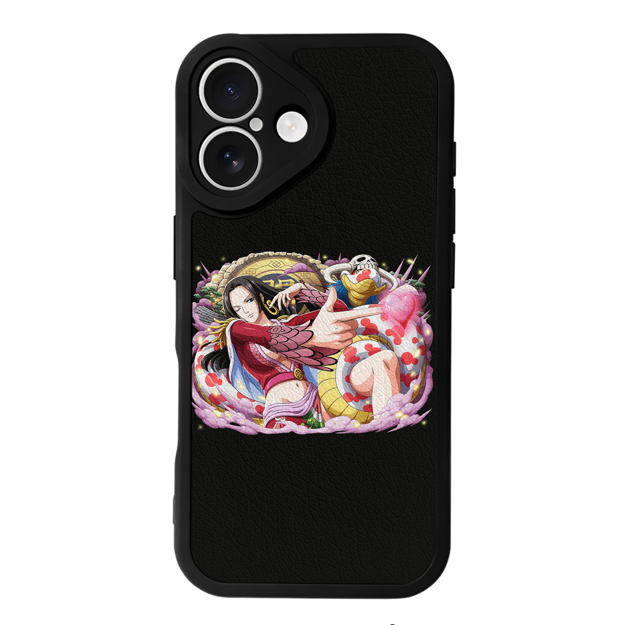（画像用） ワンピース ボア・ハンコック ONE PIECE Boa·Hancock 【iPhone 16シリーズ対応】シリコンスマホケース（レザー調） 材質：シリコン
